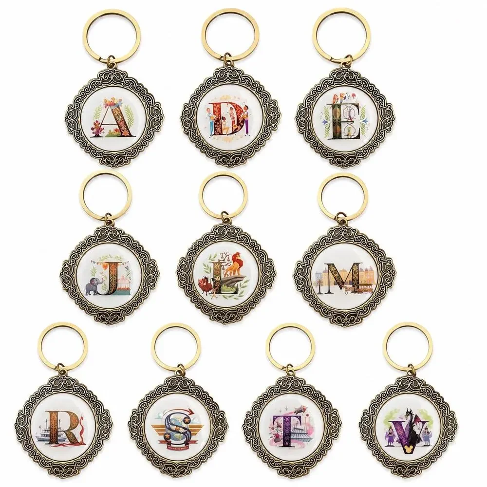 *RARE* Disney Parks Alphabet Keychain Lot of 10 Letters A D E J L M R S T V
